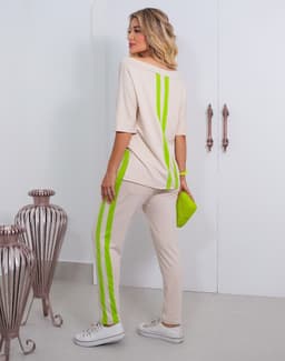 Conjunto Nice - Bege/Verde