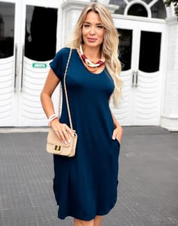 Vestido Kefi - Marinho